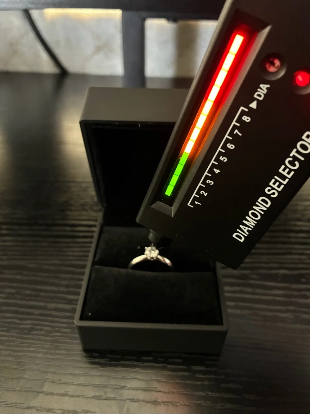 Diamond Selector Device - Black with Red & Green LED Indicator